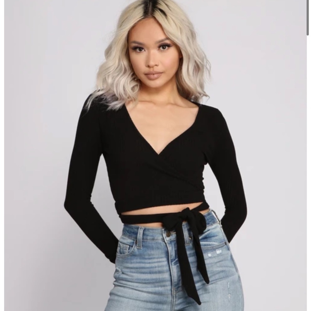 Windsor Long Sleeve Crop Top